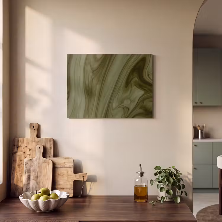 Akoestisch schilderij - Abstract - Groen - Modern — 3