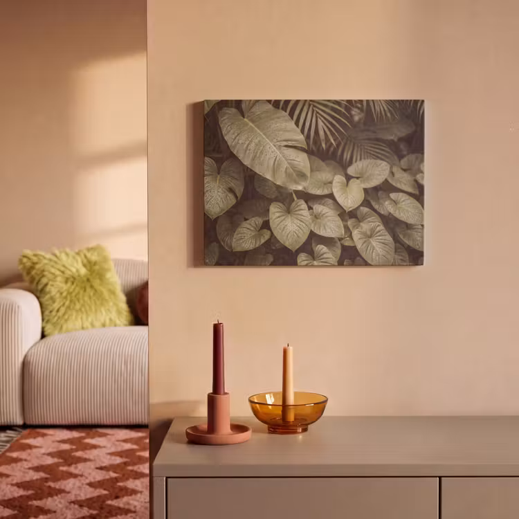 Akoestisch schilderij - Groene bladeren - Natuur — 2