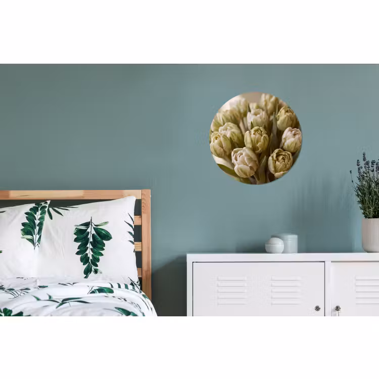 Muurcirkel aluminium - Bloemen - Groen - Natuur — 4