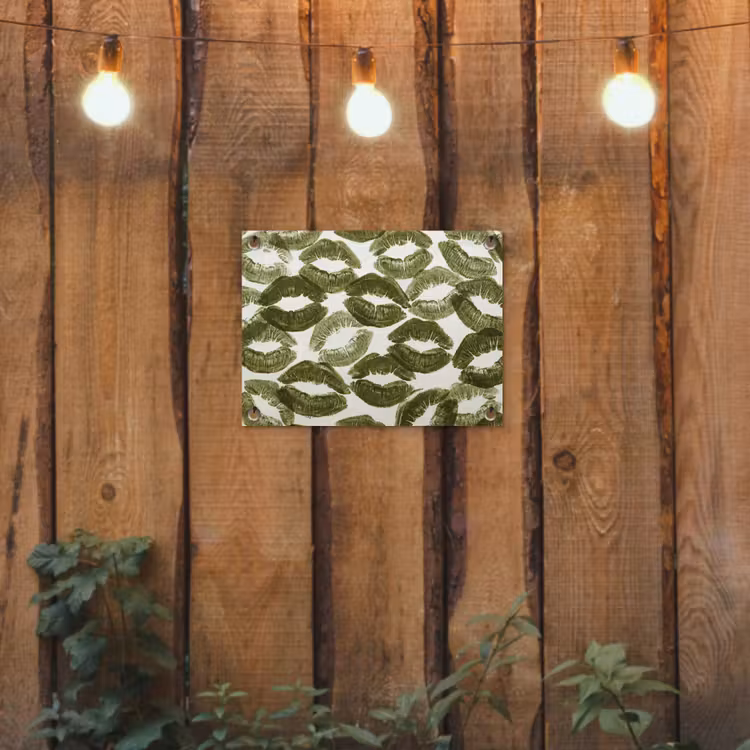 Tuinposter - Kus - Patroon - Groen — 2