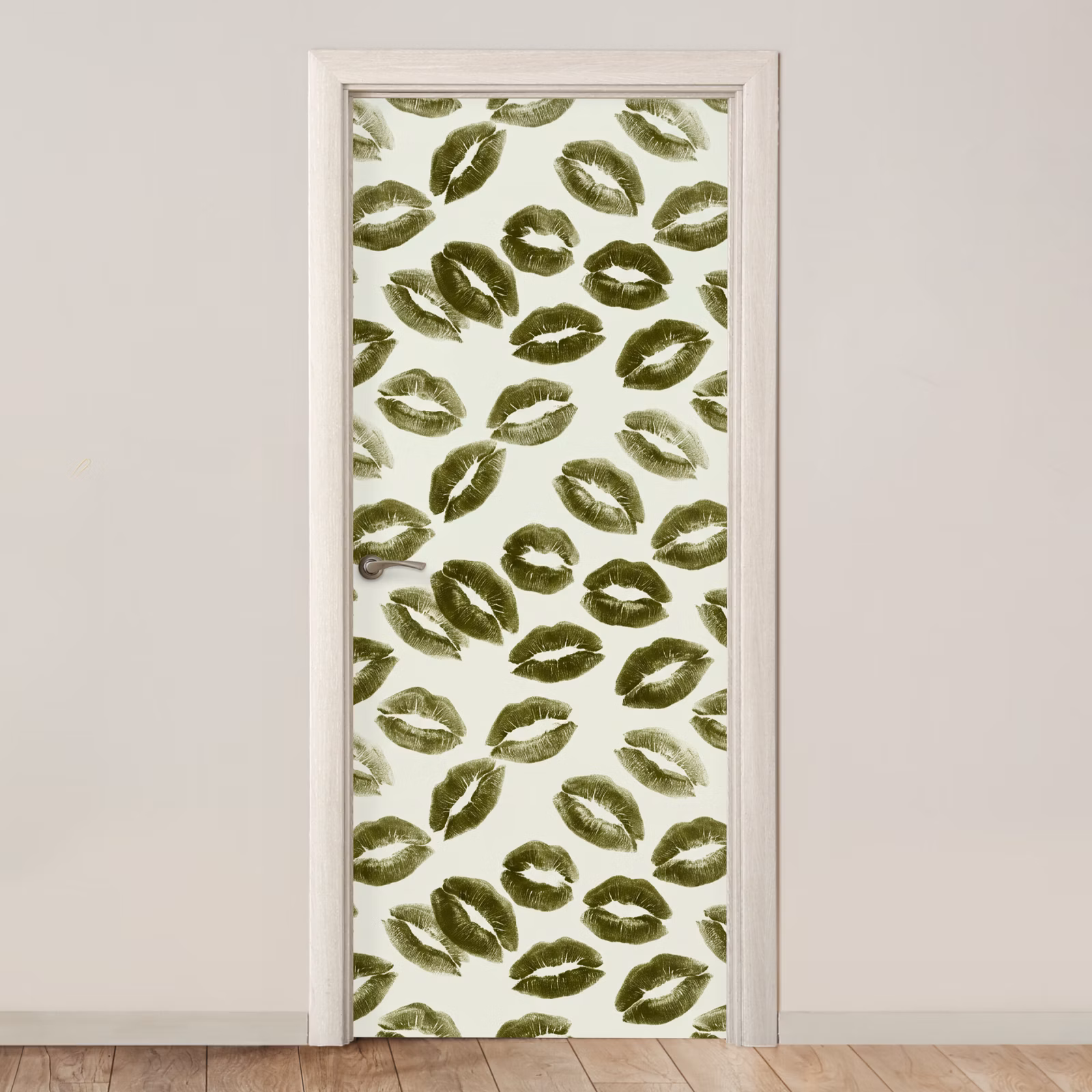 Deursticker - Kus - Patroon - Groen — 1