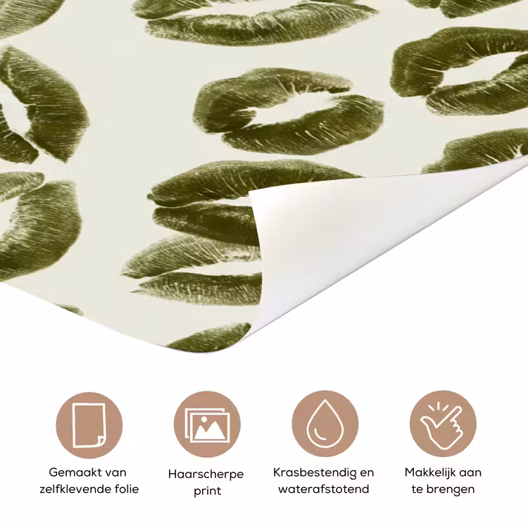 Deursticker - Kus - Patroon - Groen — 3