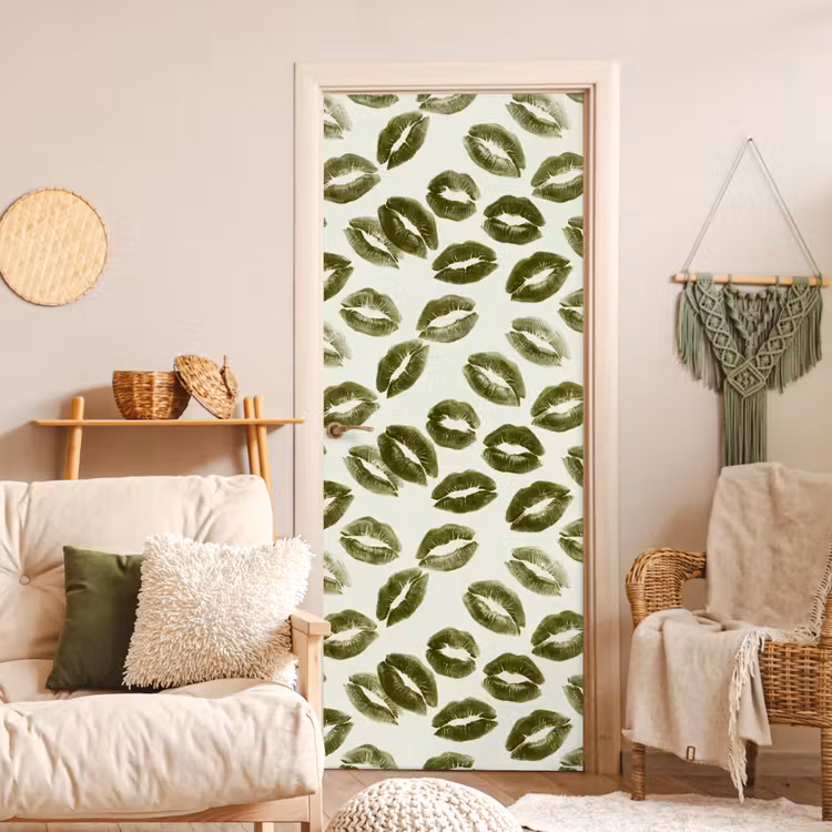 Deursticker - Kus - Patroon - Groen — 4
