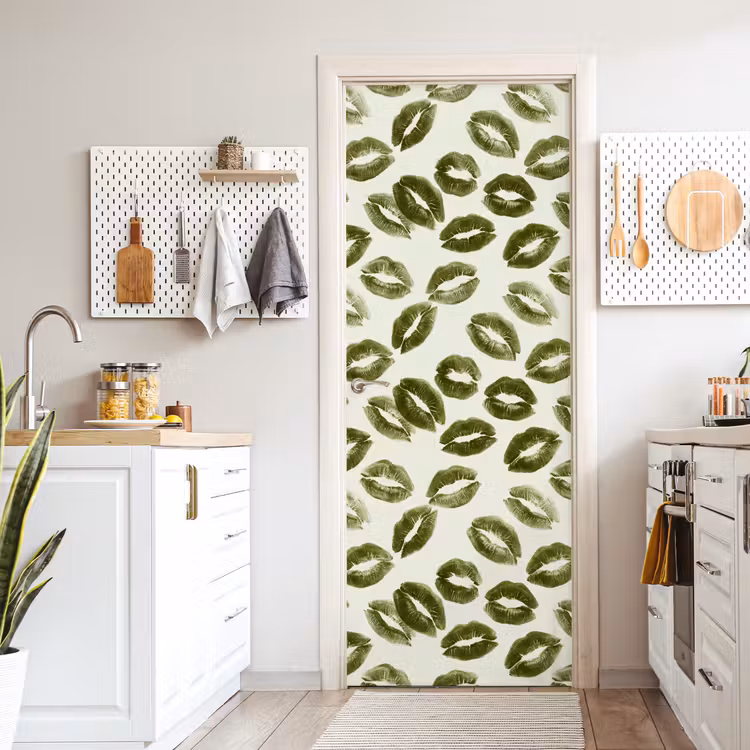 Deursticker - Kus - Patroon - Groen — 7