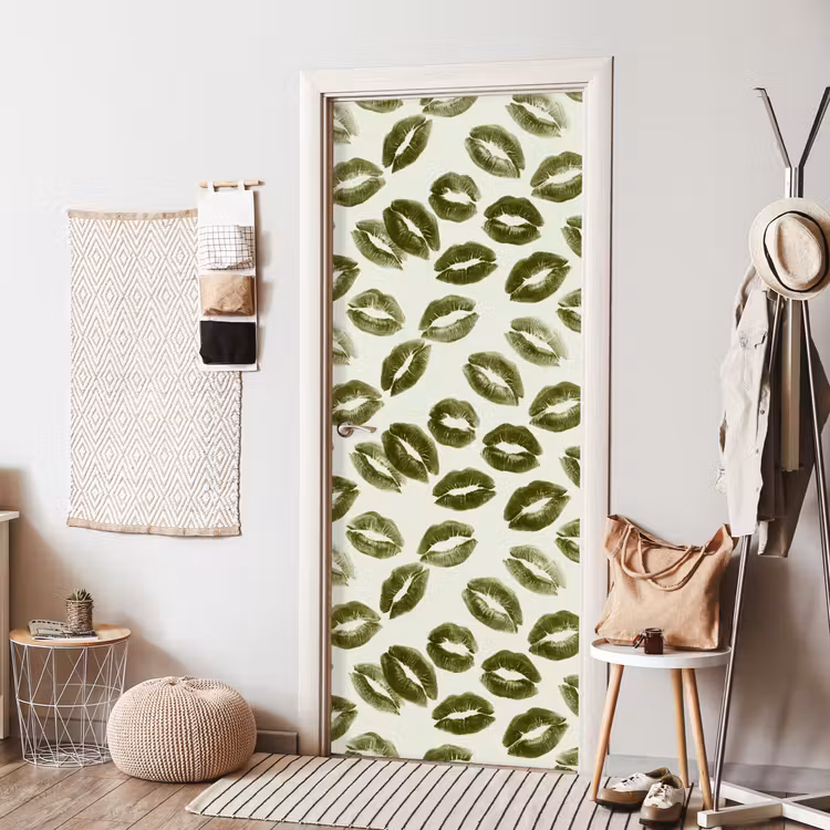 Deursticker - Kus - Patroon - Groen — 8