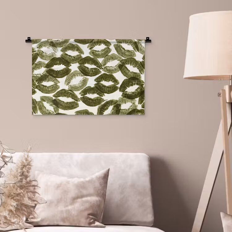 Wandkleed - Kus - Patroon - Groen — 2