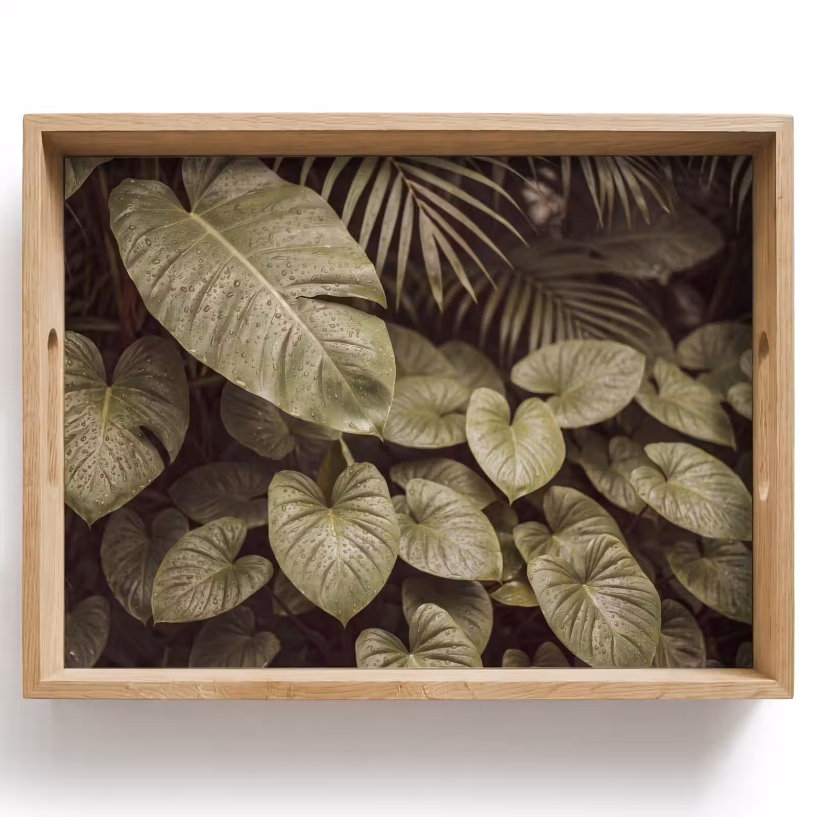 Dienblad - Groene bladeren - Natuur — 1