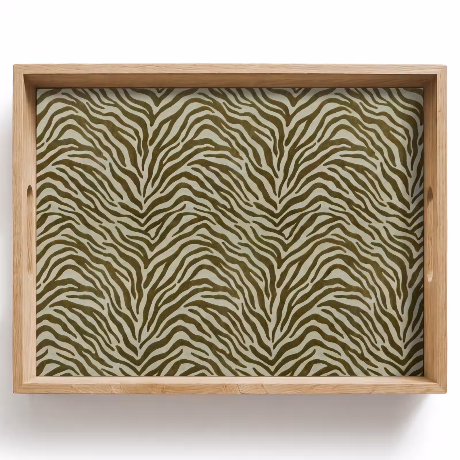 Dienblad - Zebramotief - Groen - Modern — 1