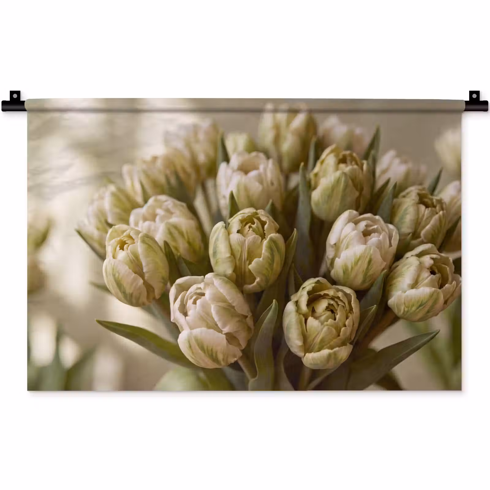 Wandkleed - Bloemen - Groen - Natuur — 1