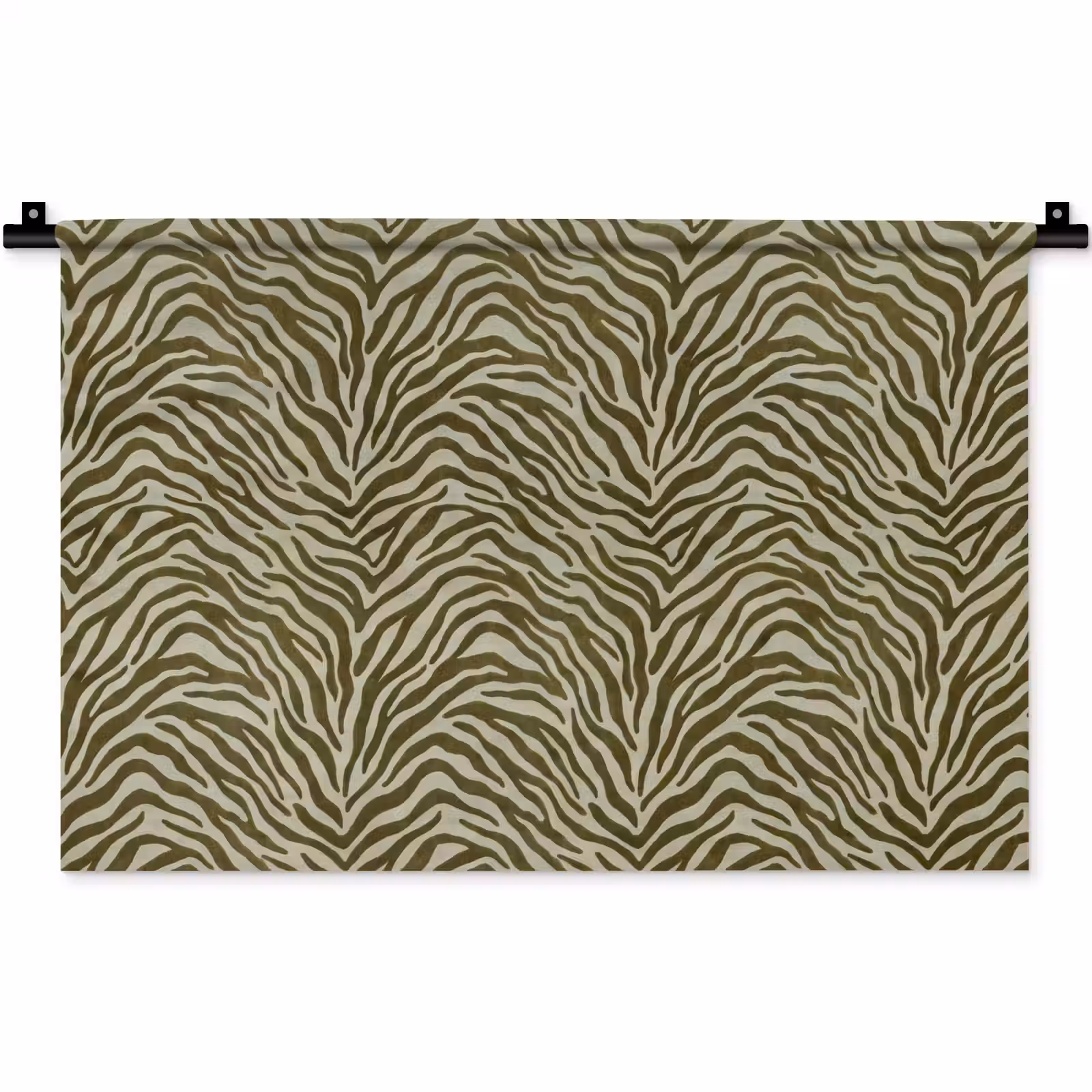Wandkleed - Zebramotief - Groen - Modern — 1