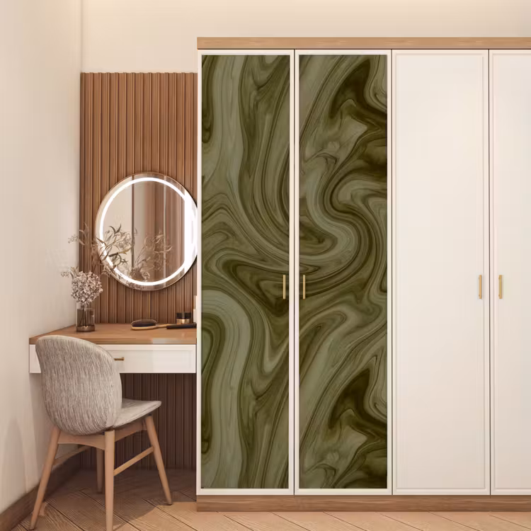 Deursticker - Abstract - Groen - Modern — 5