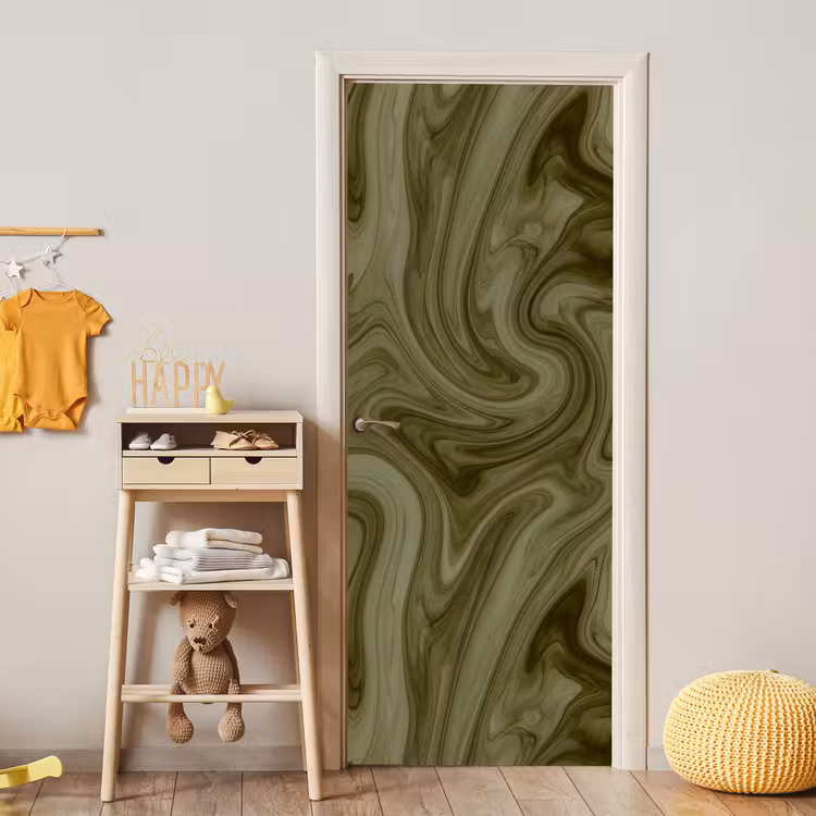 Deursticker - Abstract - Groen - Modern — 6