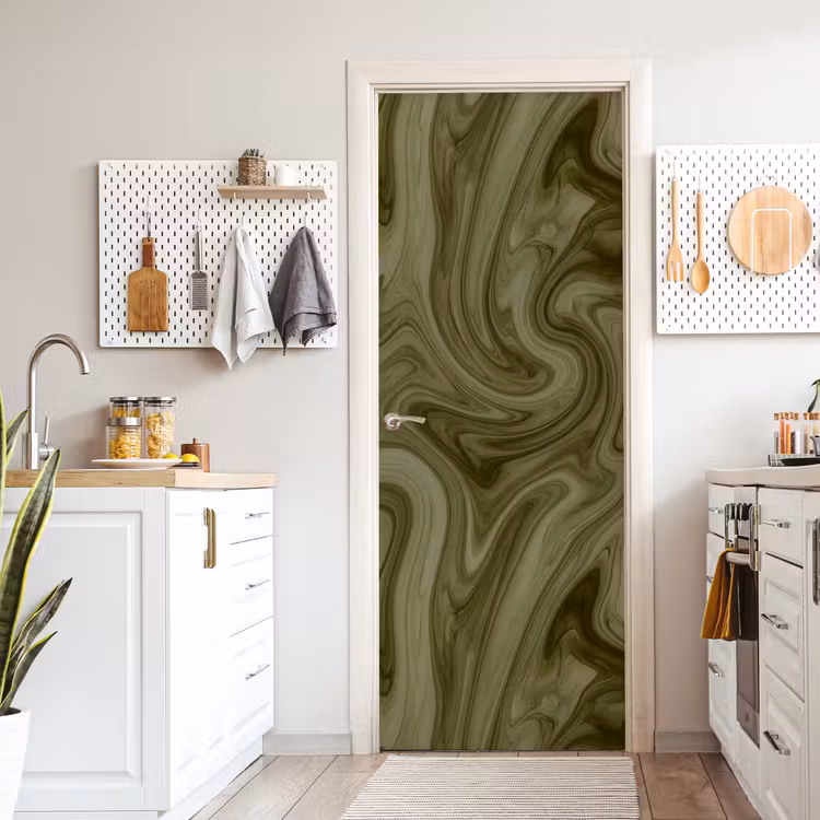 Deursticker - Abstract - Groen - Modern — 7