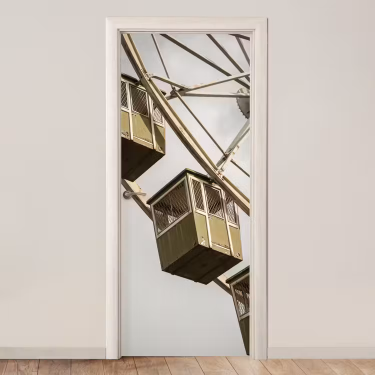 Deursticker - Reuzenrad - Attractie - Groen — 1