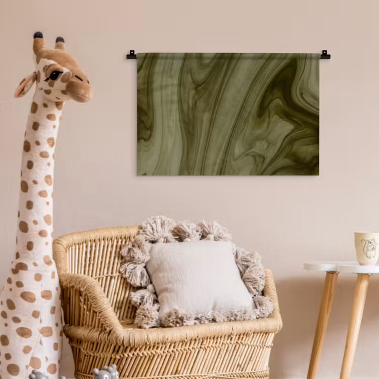 Wandkleed - Abstract - Groen - Modern — 5