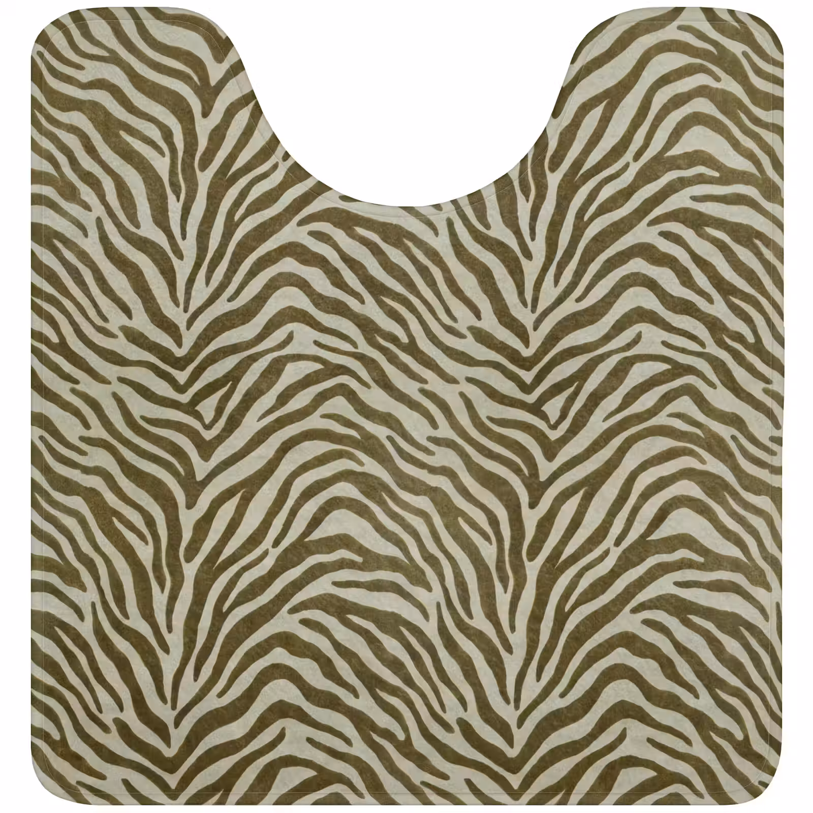 WC Mat - Zebramotief - Groen - Modern — 1