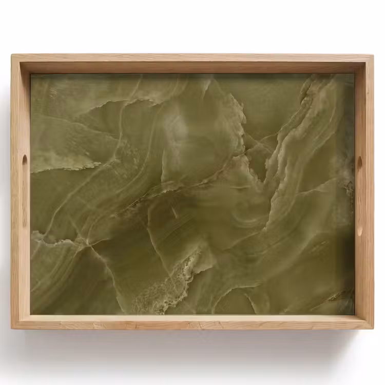 Dienblad - Marmer - Groen - Abstract — 1