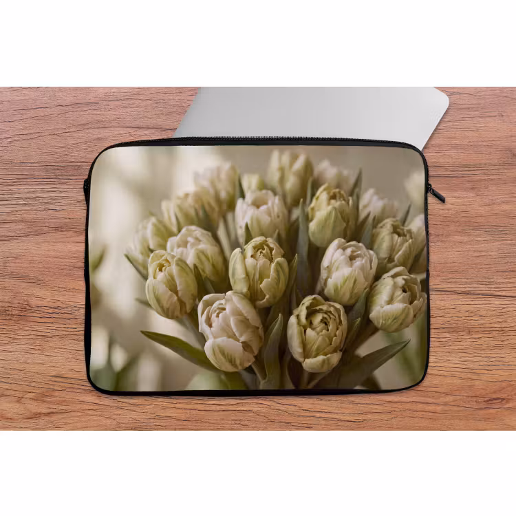 Laptophoes Bloemen - Groen - Natuur — 2