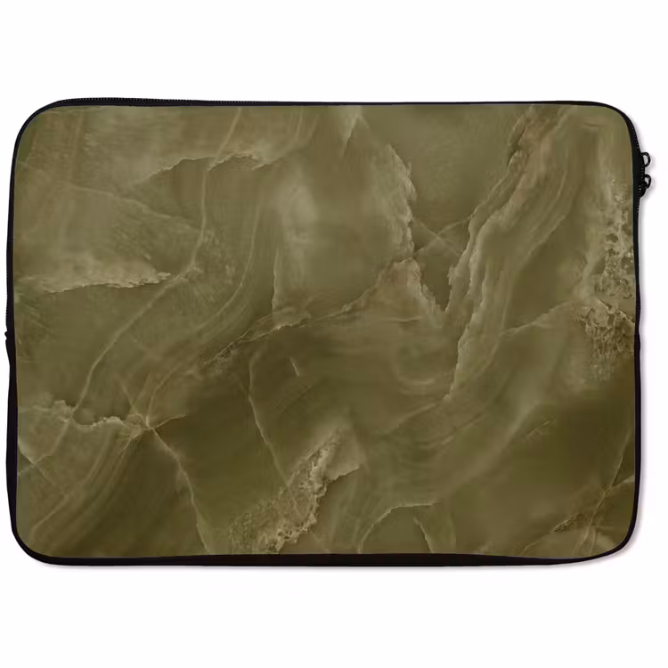 Laptophoes Marmer - Groen - Abstract — 1