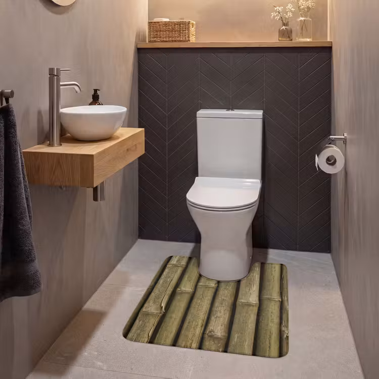 WC Mat - Bamboe - Stengels - Natuur — 2