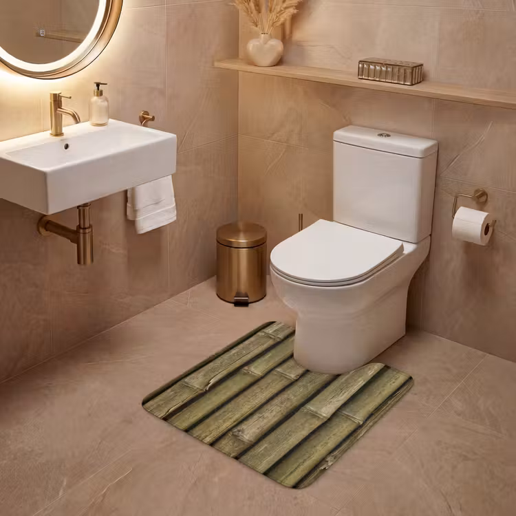 WC Mat - Bamboe - Stengels - Natuur — 3
