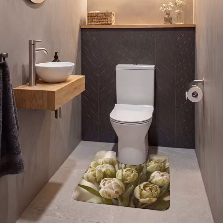 WC Mat - Bloemen - Groen - Natuur — 2