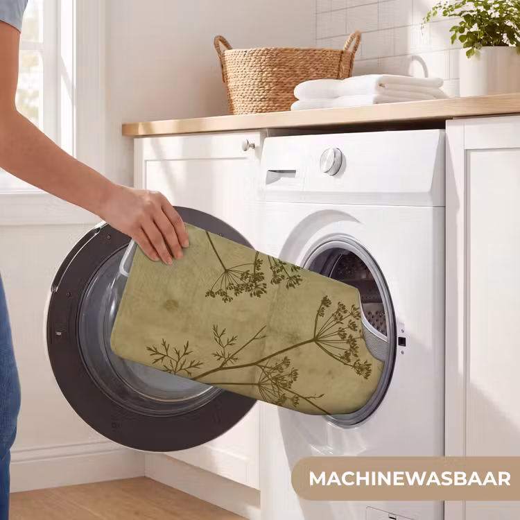 WC Mat - Bloemen - Schrift - Groen — 6