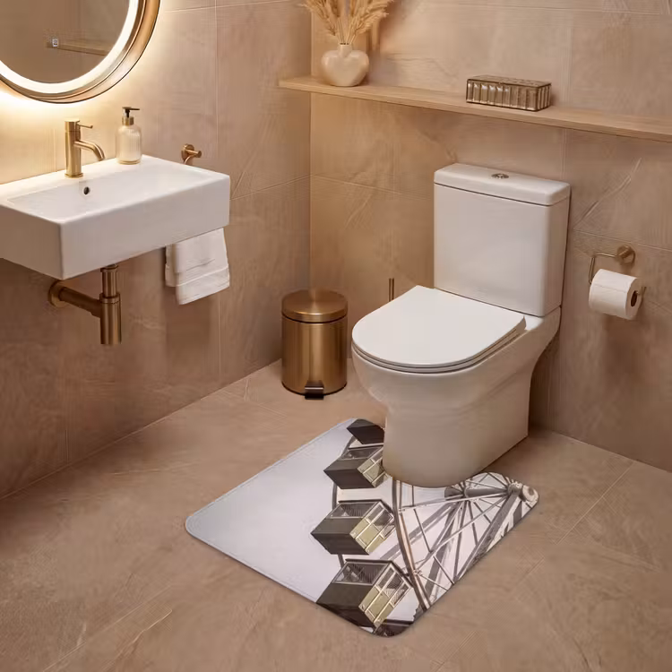 WC Mat - Reuzenrad - Attractie - Groen — 3