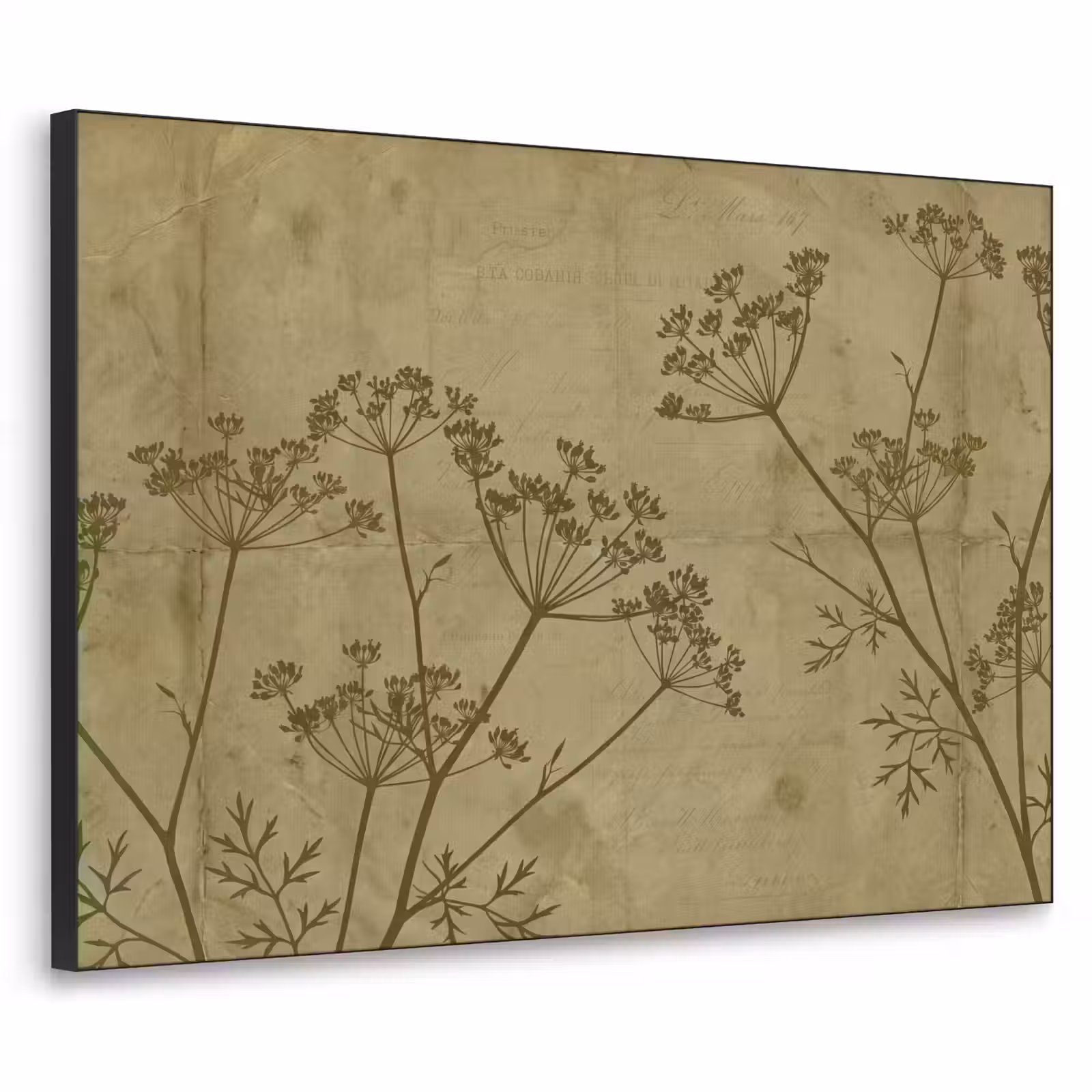 Art frame - Bloemen - Schrift - Groen — 1