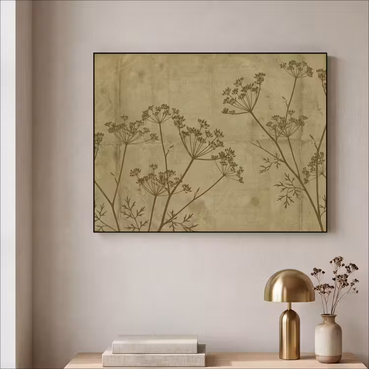Art frame - Bloemen - Schrift - Groen — 5