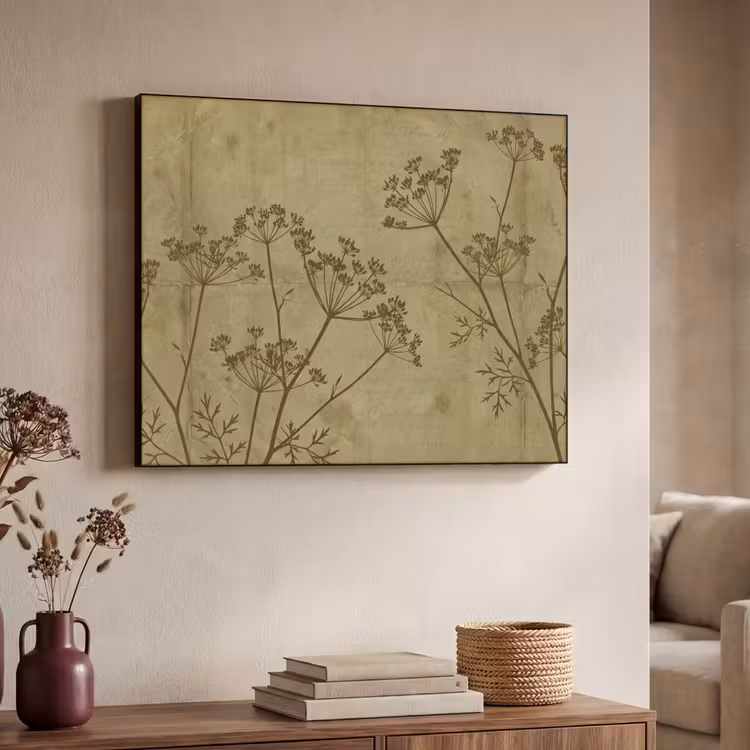 Art frame - Bloemen - Schrift - Groen — 7