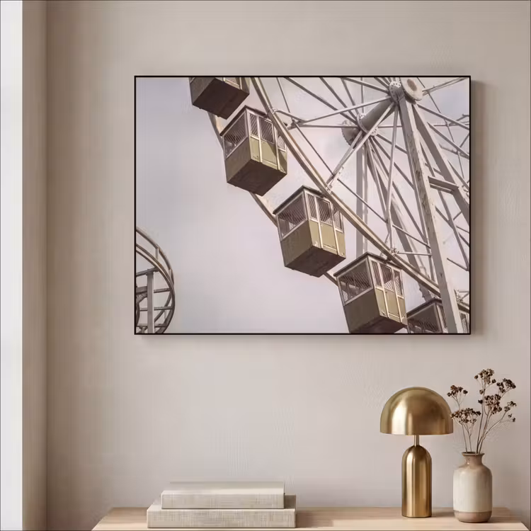 Art frame - Reuzenrad - Attractie - Groen — 5