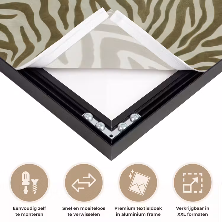 Art frame - Zebramotief - Groen - Modern — 4