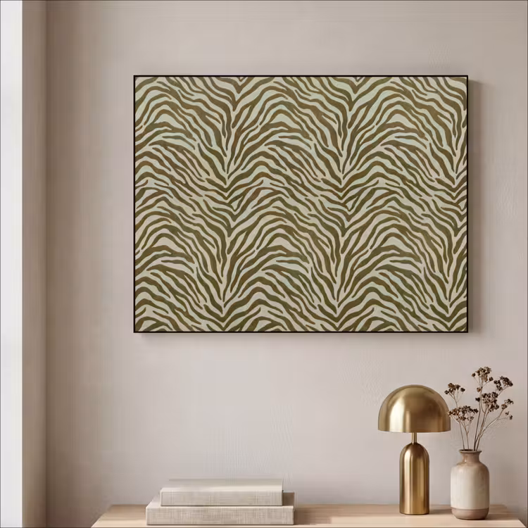 Art frame - Zebramotief - Groen - Modern — 5