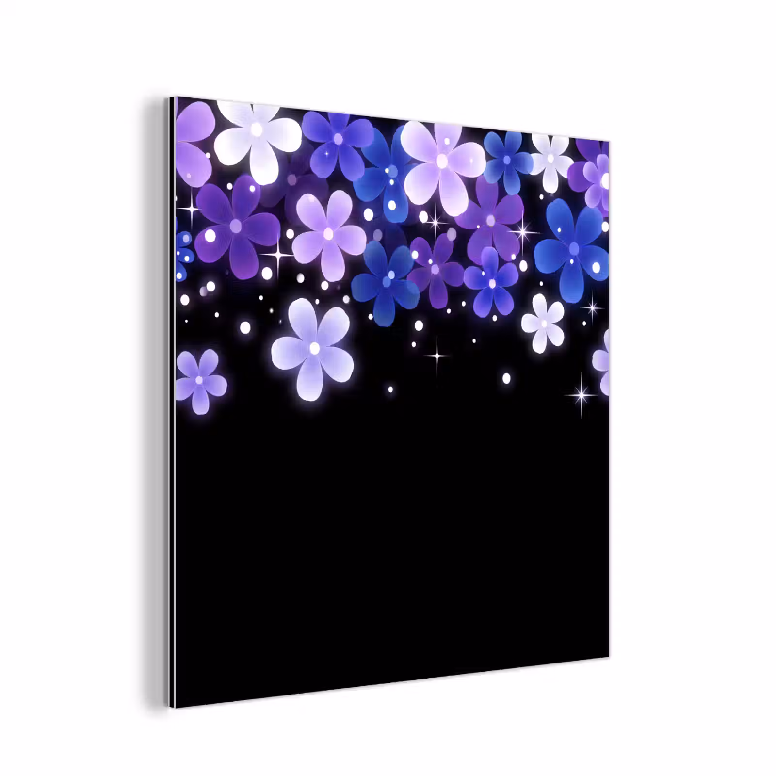 Aluminium schilderij - Bloemen - Paars - Modern — 1