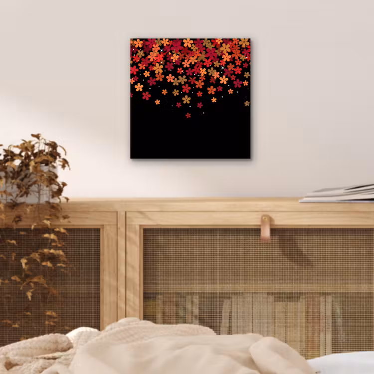 Aluminium schilderij - Bloemen - Abstract - Oranje — 4