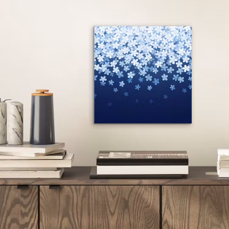 Aluminium schilderij - Bloemen - Vallend - Decoratief — 2