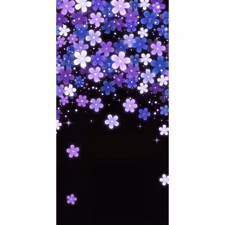 Behang - Bloemen - Paars - Modern — 2