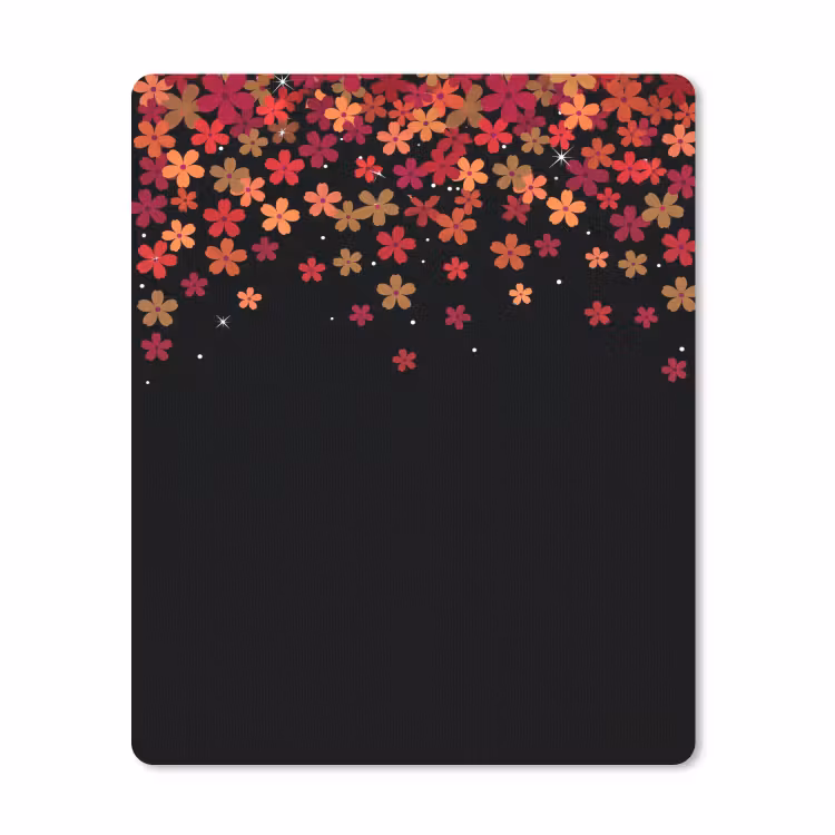 Muismat - Bloemen - Abstract - Oranje — 1