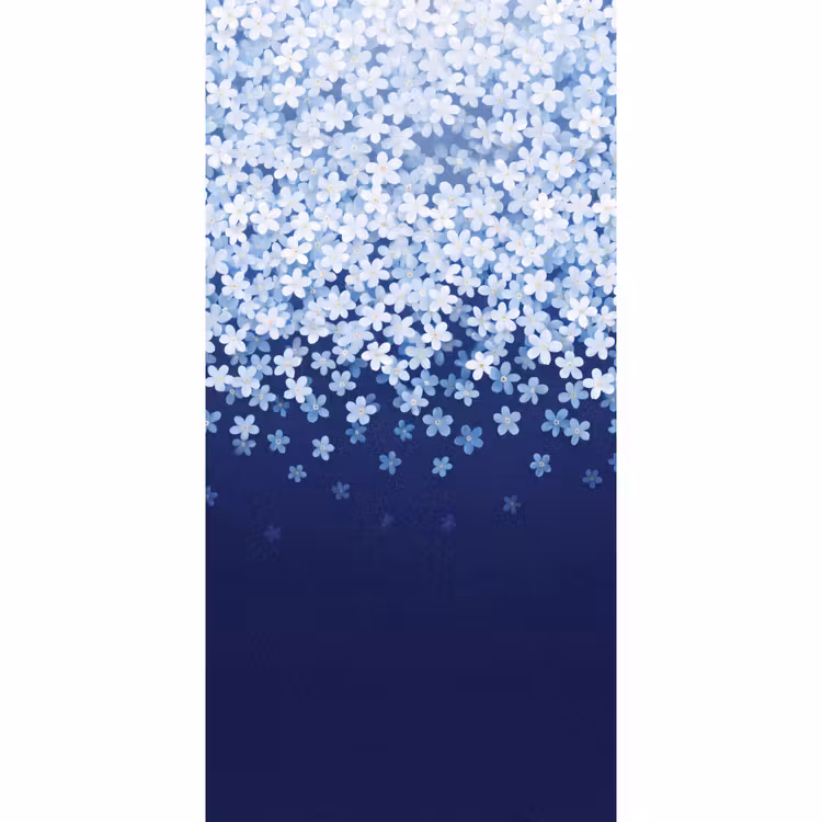 Behang - Bloemen - Vallend - Decoratief — 2