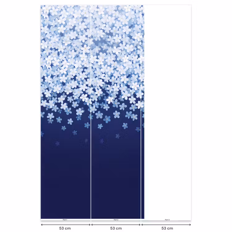 Behang - Bloemen - Vallend - Decoratief — 6