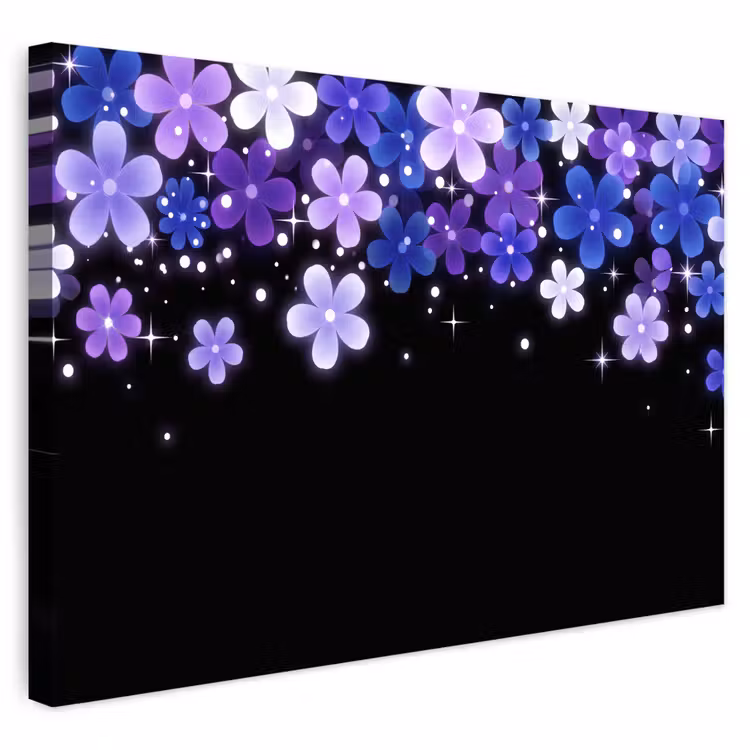 Buiten canvas - Bloemen - Paars - Modern — 1