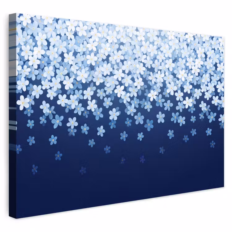 Buiten canvas - Bloemen - Vallend - Decoratief — 1