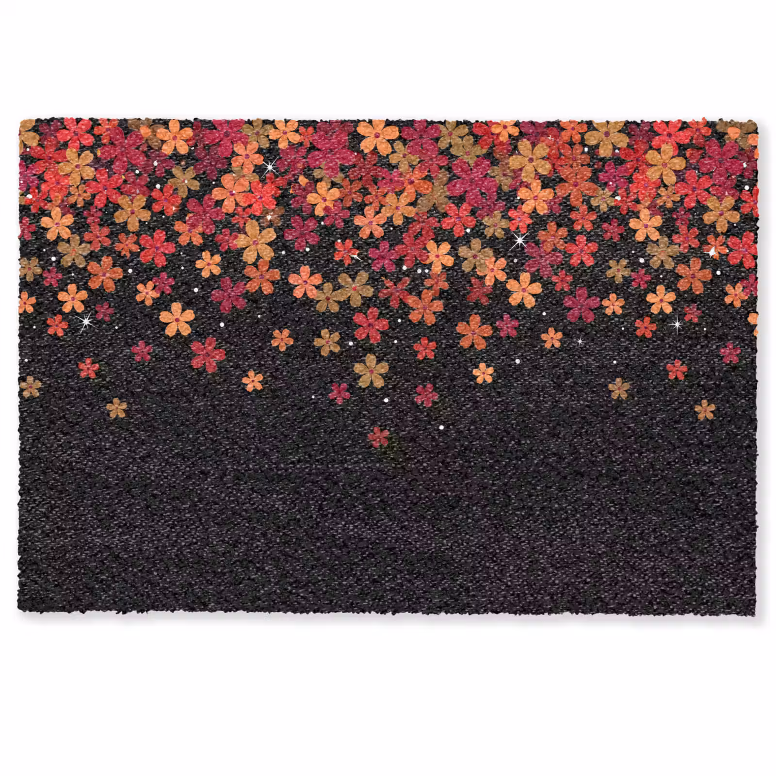 Deurmat - Bloemen - Abstract - Oranje — 1