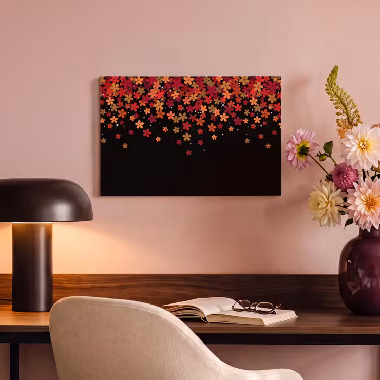 Canvas schilderij - Bloemen - Abstract - Oranje — 3