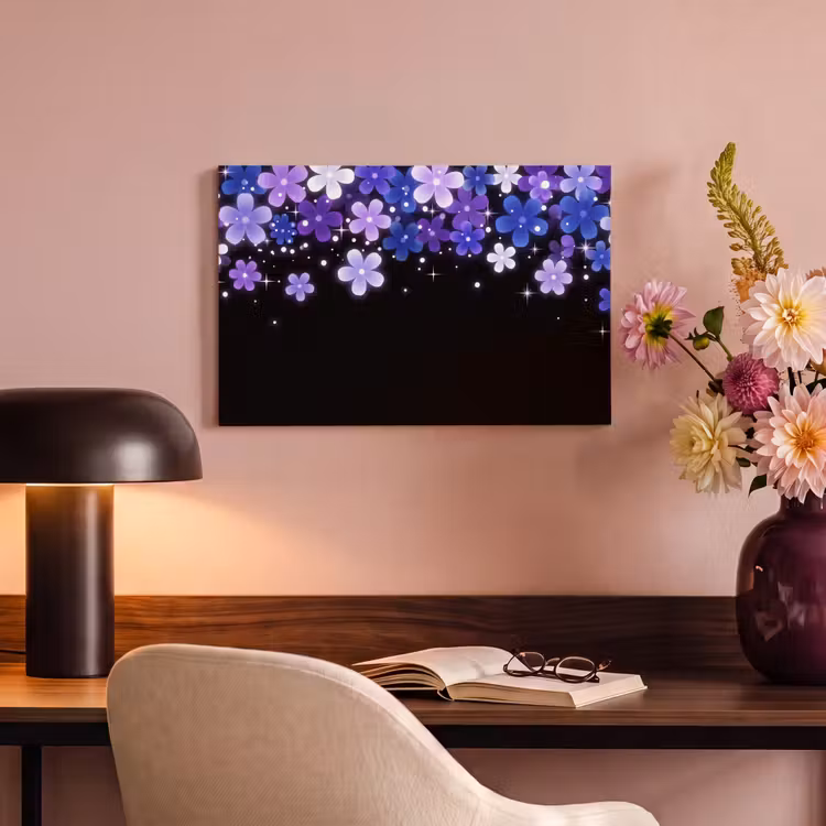 Canvas schilderij - Bloemen - Paars - Modern — 3