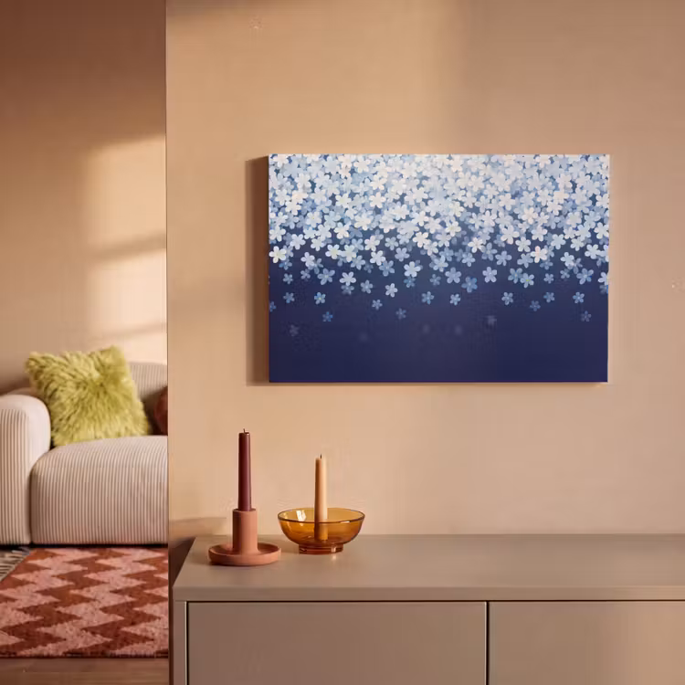 Canvas schilderij - Bloemen - Vallend - Decoratief — 1