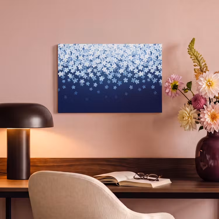 Canvas schilderij - Bloemen - Vallend - Decoratief — 3