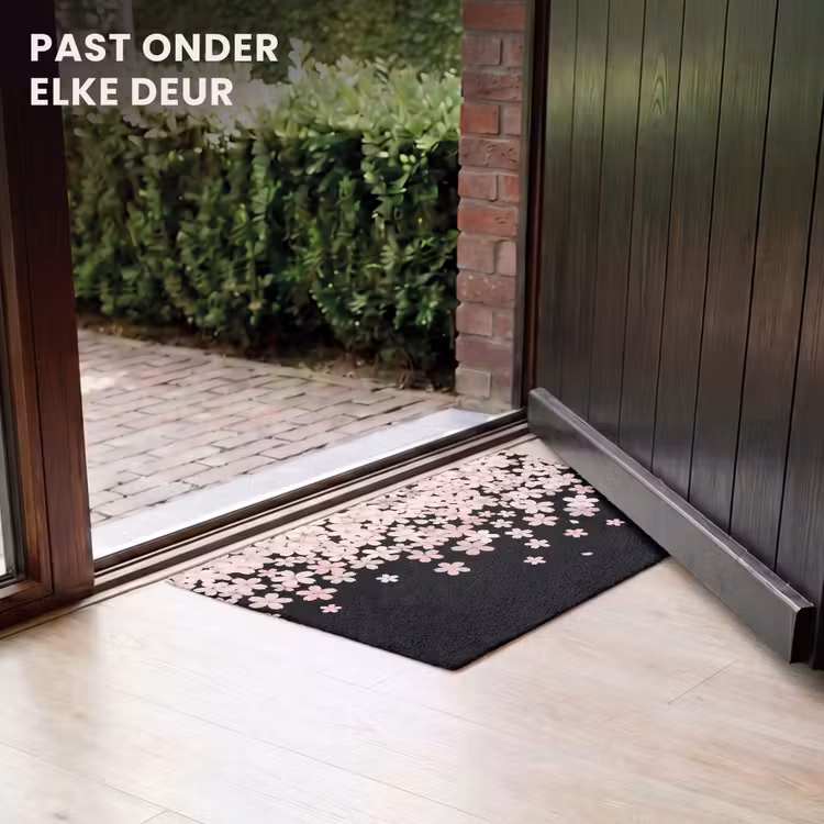 Deurmat - Roze bloemen - Natuur — 7