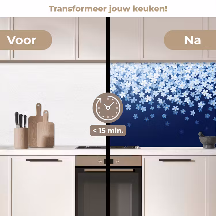 Keuken achterwand - Bloemen - Vallend - Decoratief — 3